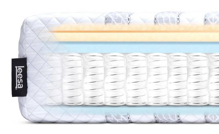 leesa hybrid mattress construction layers