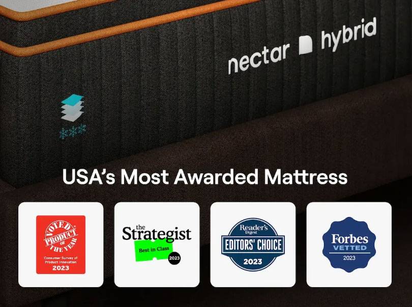 Nectar Premier Copper Hybrid Mattress Review 11 Nectar Premier Copper Hybrid Mattress Review Certifications and Awards
