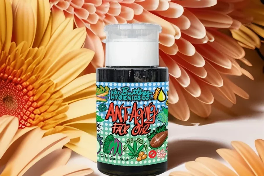 Anti-Aging Face Oil w SPF Red Raspberry, Carrot Seed + Jojoba